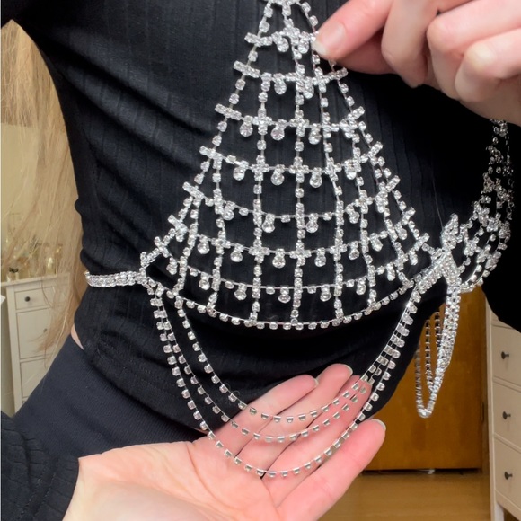 Crystal Bra with Tassels - Picture 5 of 10